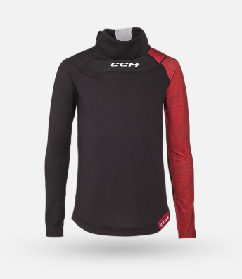 CCM Baselayer Top Youth W/ Neck Guard