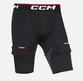CCM Compression Short w/ Jock and Tabs Mens