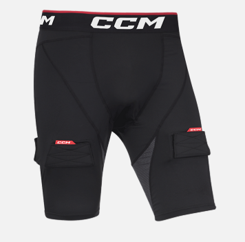 CCM Compression Short w/ Jock and Tabs Mens